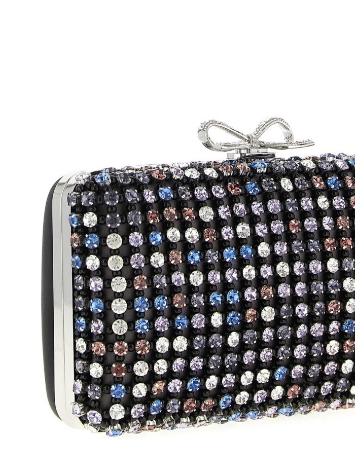 SELF PORTRAIT 'Multi Crystal Chainmail' Clutch
