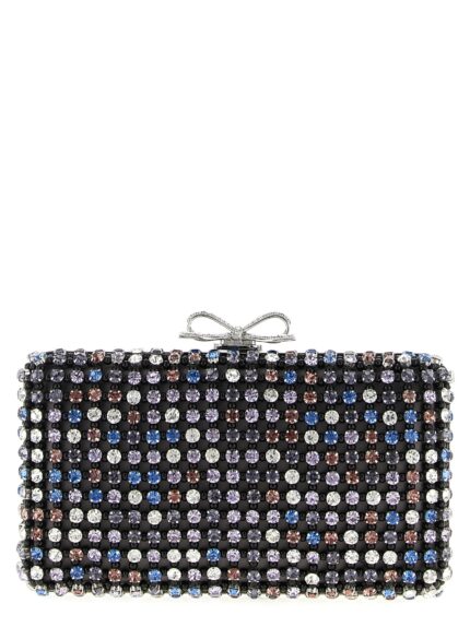 SELF PORTRAIT 'Multi Crystal Chainmail' Clutch