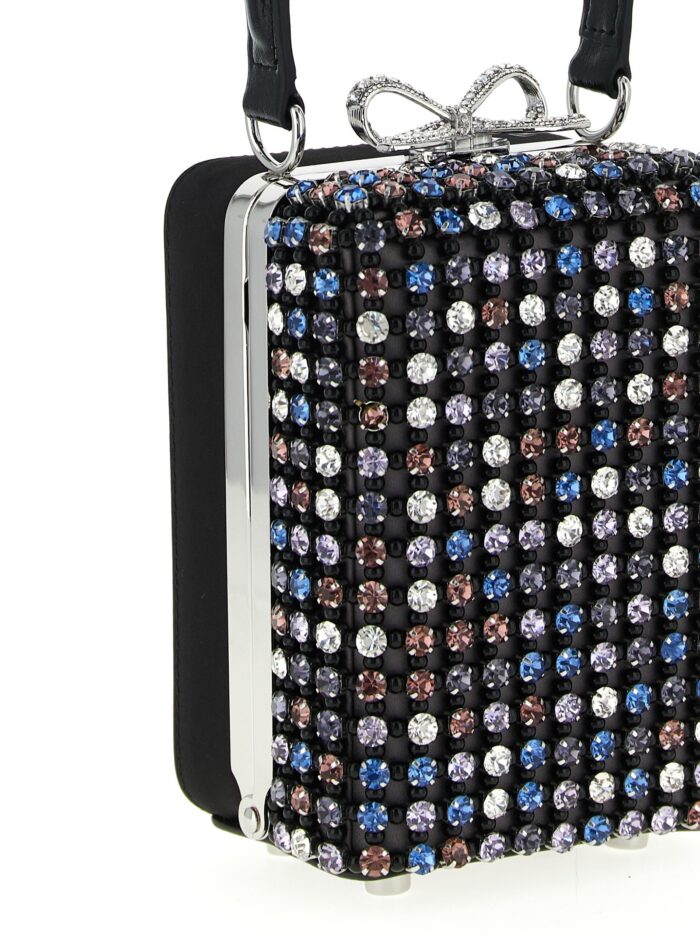 SELF PORTRAIT 'Multi Crystal Chainmail' Handbag