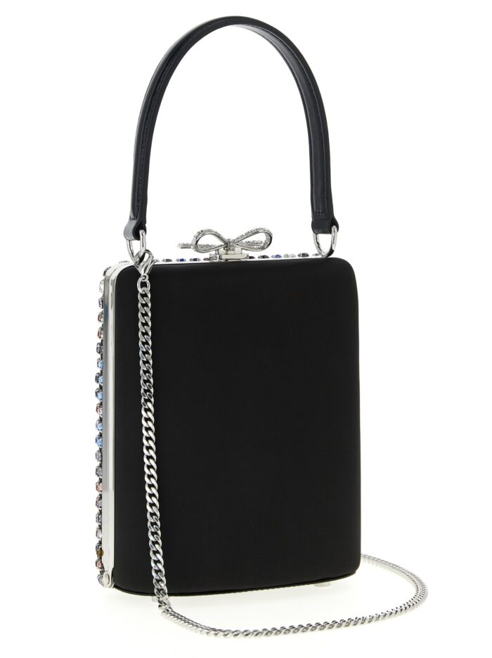 SELF PORTRAIT 'Multi Crystal Chainmail' Mini Handbag