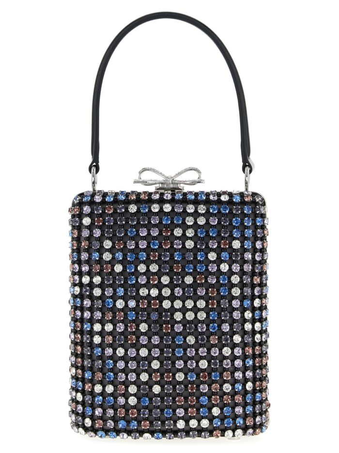 self portrait 'multi crystal chainmail' mini handbag SELF PORTRAIT 'Multi Crystal Chainmail' Mini Handbag