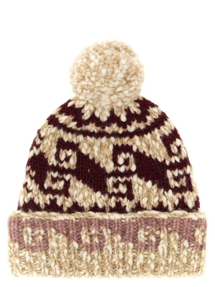 MONCLER GRENOBLE Multicolor Pon Pon Beanie