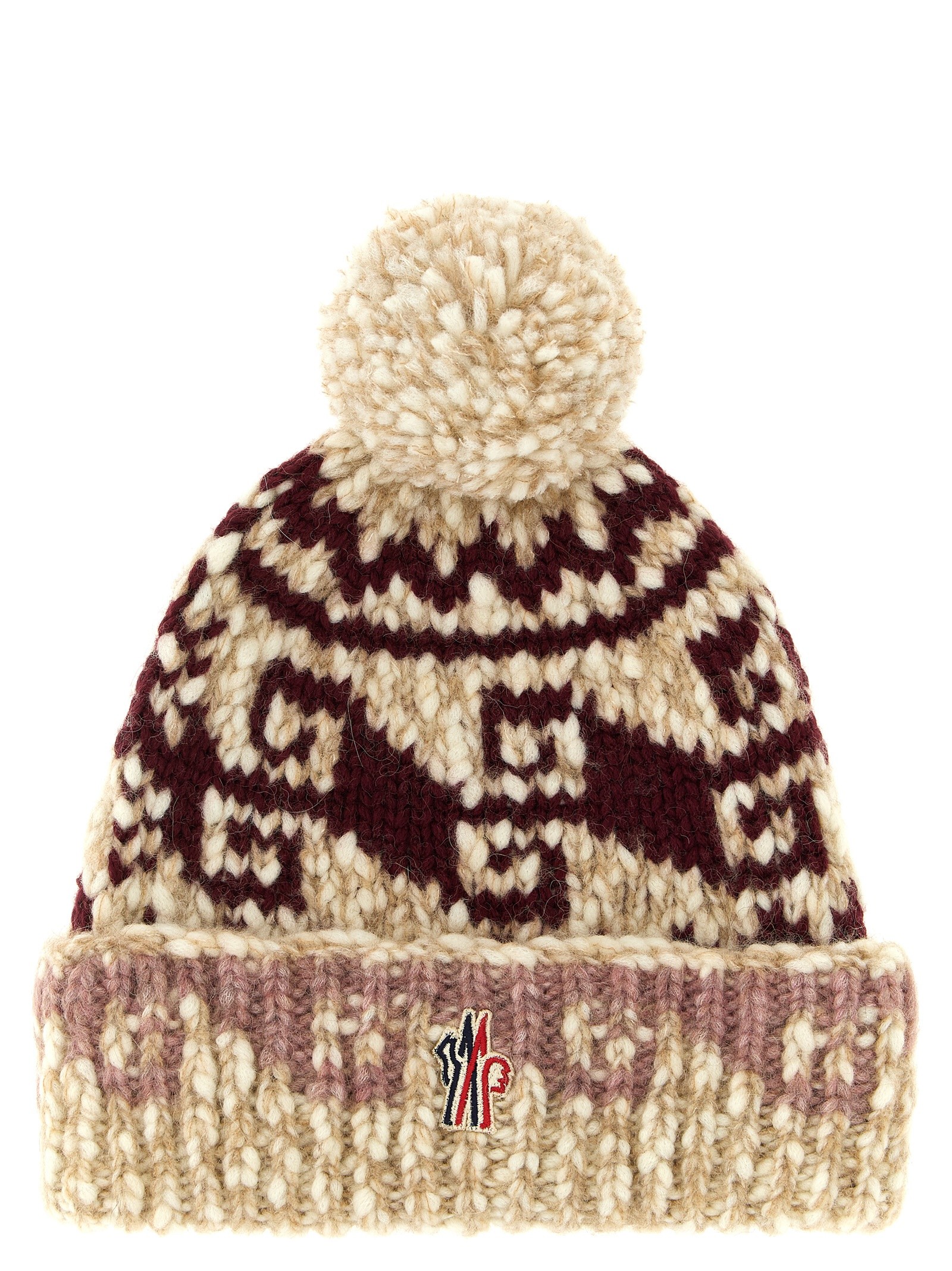 MONCLER GRENOBLE Multicolor Pon Pon Beanie