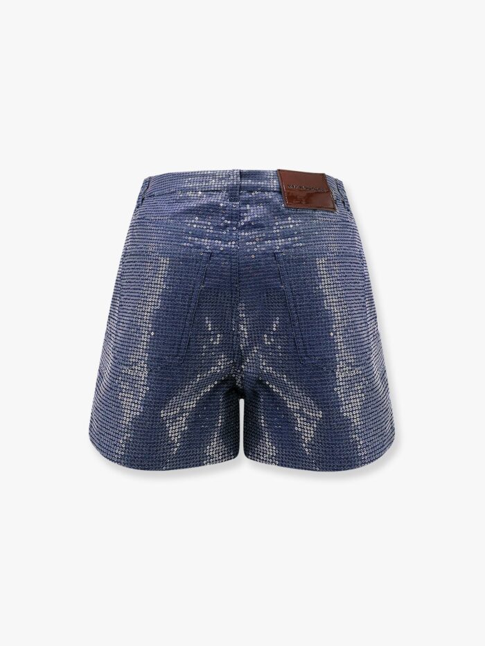 MVP WARDROBE Cotton Blend Shorts With Allover Sequins