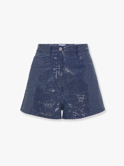 MVP WARDROBE Cotton Blend Shorts With Allover Sequins