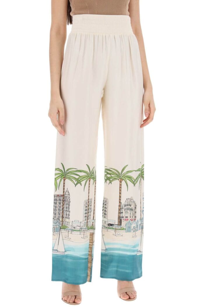 MVP WARDROBE La Croisette Satin Pants For