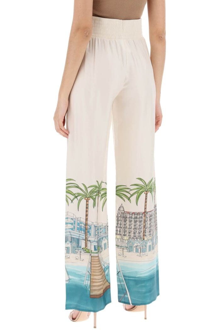 MVP WARDROBE La Croisette Satin Pants For