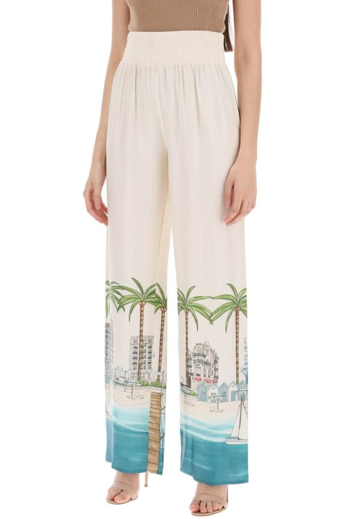 MVP WARDROBE La Croisette Satin Pants For