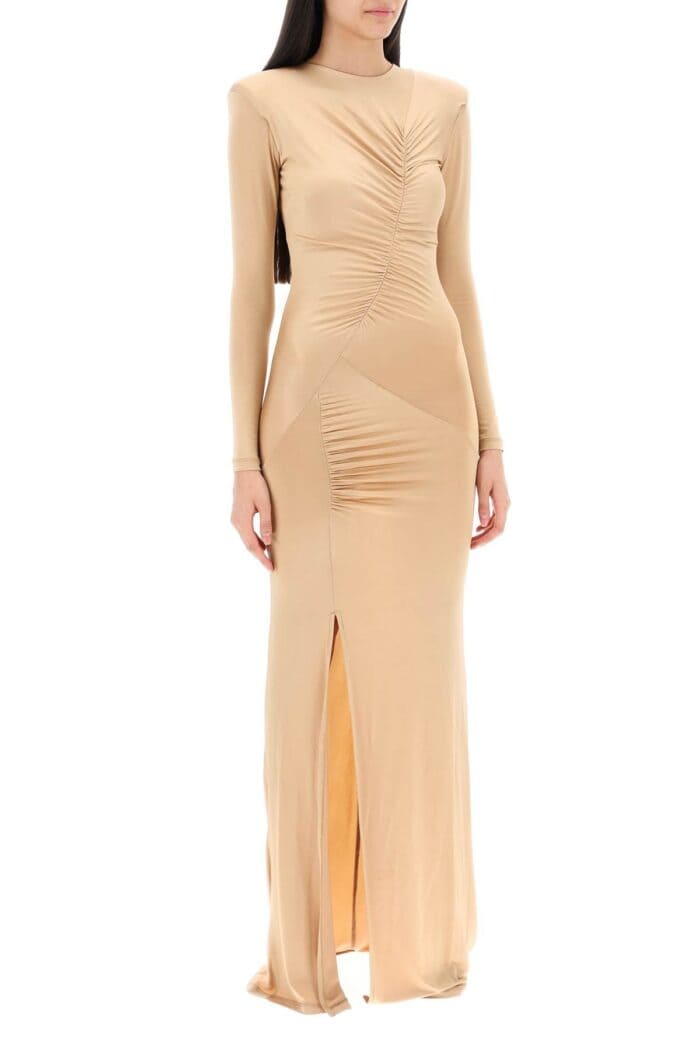 MVP WARDROBE Maxi Draped Dress La Ponche