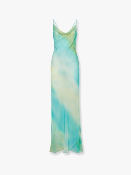 MVP WARDROBE Multicolor Silk Long Dress