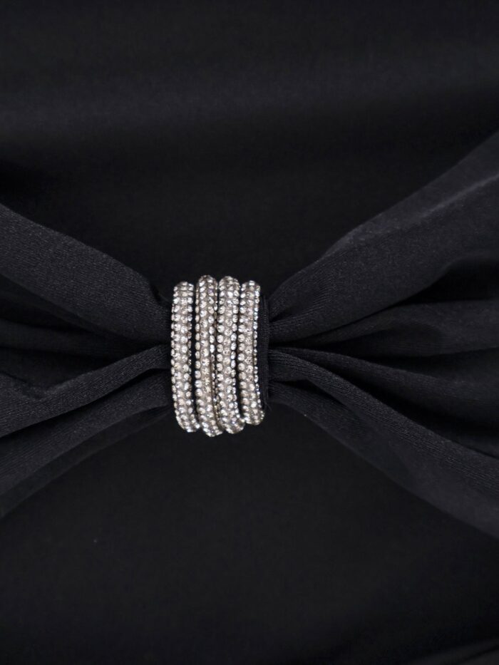 MVP WARDROBE Satin Body With Rhinestones