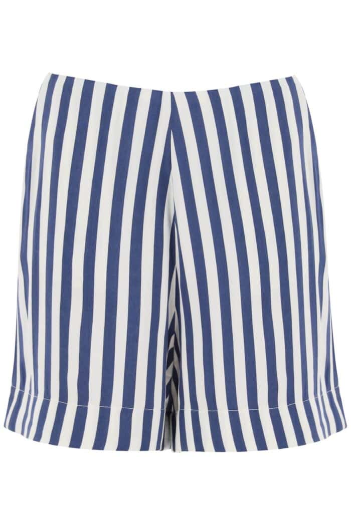 MVP WARDROBE "striped Charmeuse Shorts By Le