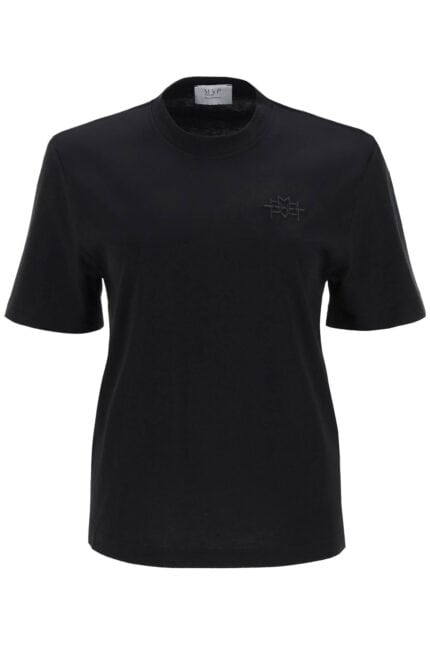 Mvp Wardrobe 'monforte' T-shirt With Tonal Logo Embroidery