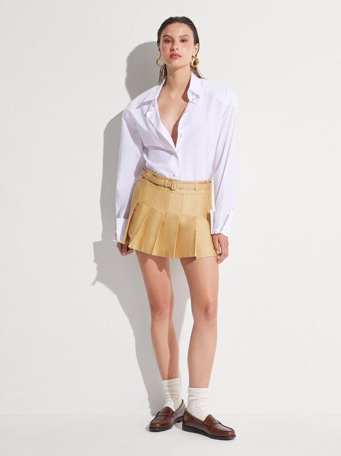 MVP WARDROBE Tessa Cotton Shirt With Maxi Cuffs