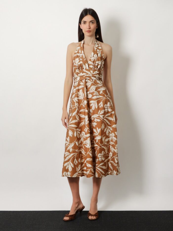 Max Mara Mxmebella Printed Cotton Dress