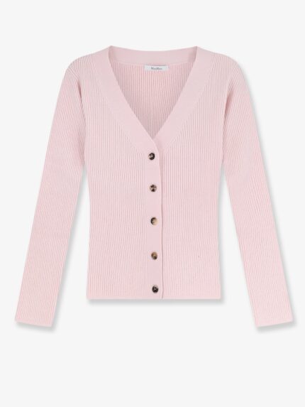 Max Mara Mxmgioiosa Ribbed Wool And Cashmer Ecardigan