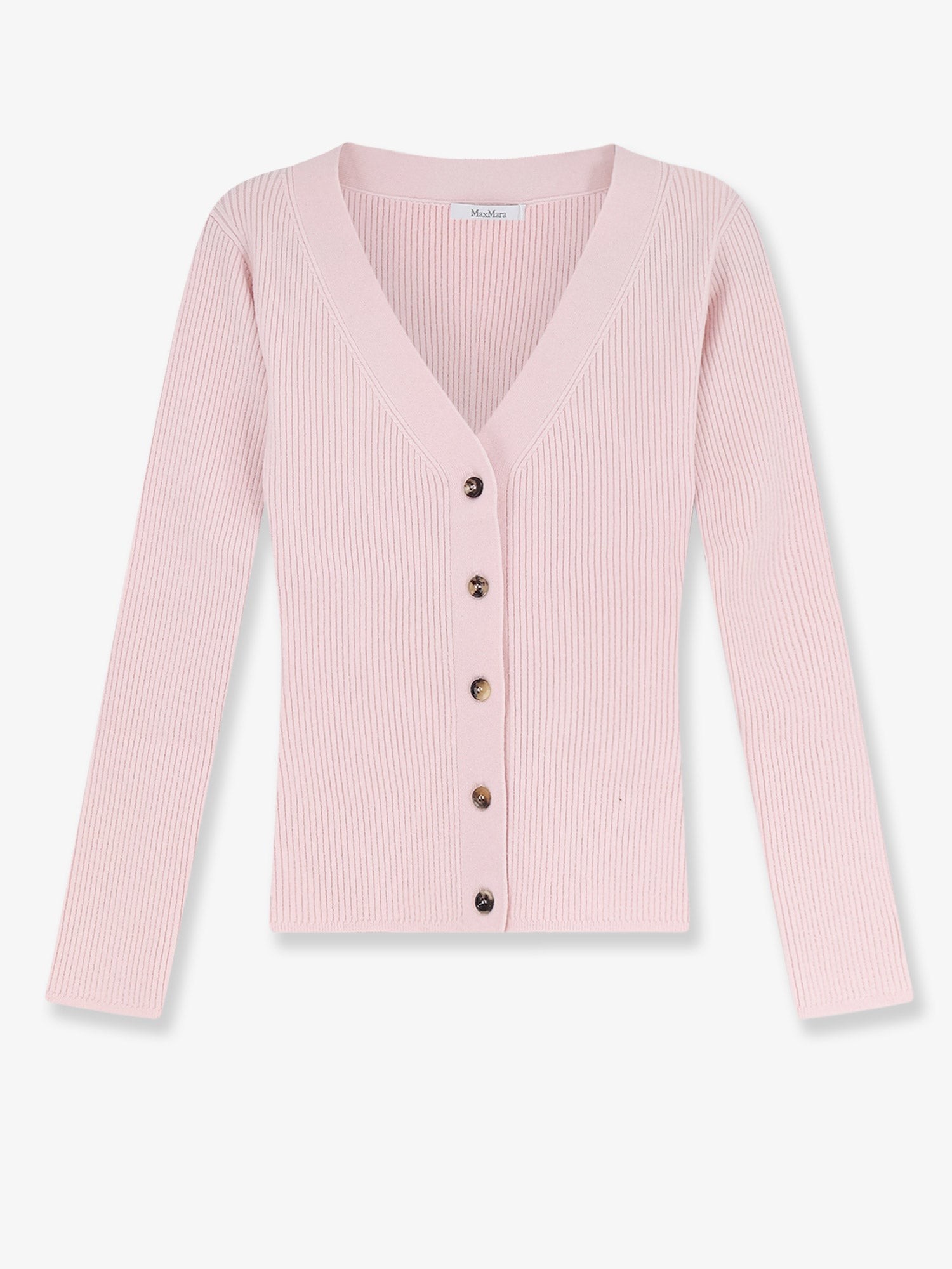 Max Mara Mxmgioiosa Ribbed Wool And Cashmer Ecardigan