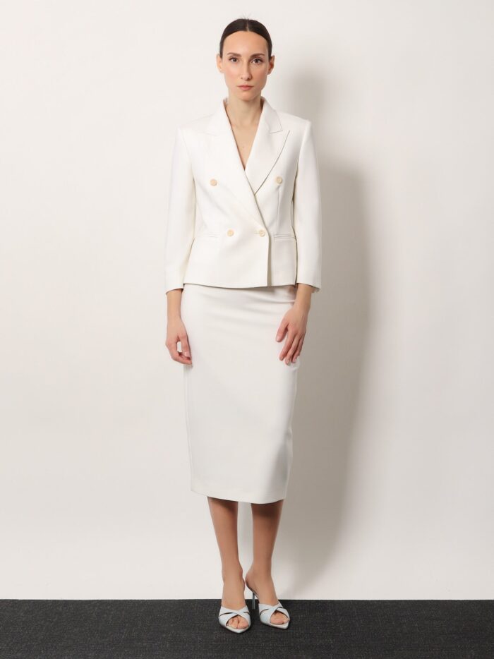Max Mara Mxmotre Stretch Virgin Wool Skirt