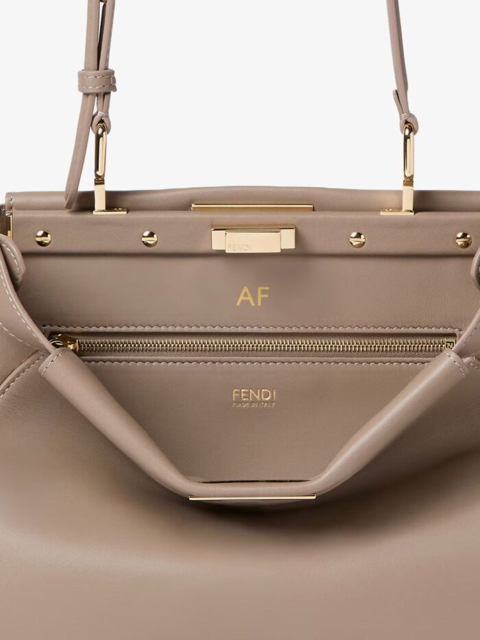 Fendi My Peekanno Small Leather Shoulder Bag
