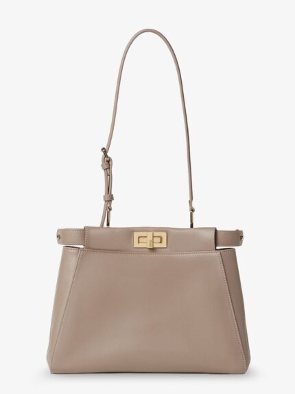 Fendi My Peekanno Small Leather Shoulder Bag