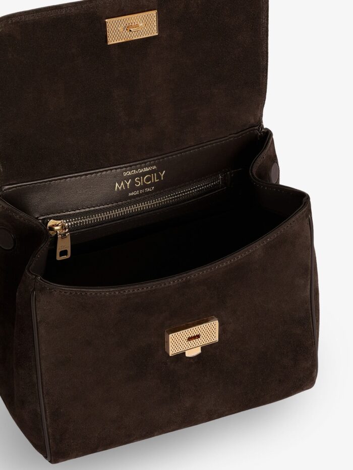 Dolce & Gabbana My Sicily Handbag In Suede