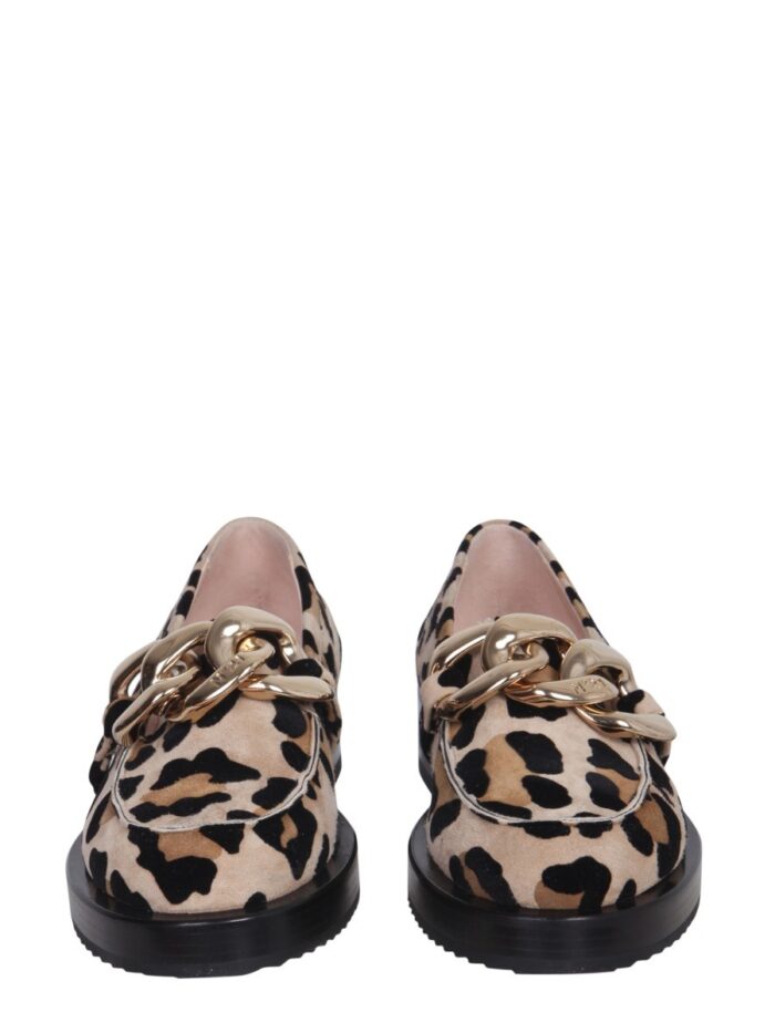 N°21 MOCCASINS WITH OVERSIZED CHAIN