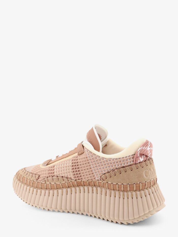 CHLOE' Nama Low-top Sneakers In Mesh With Suede Inserts