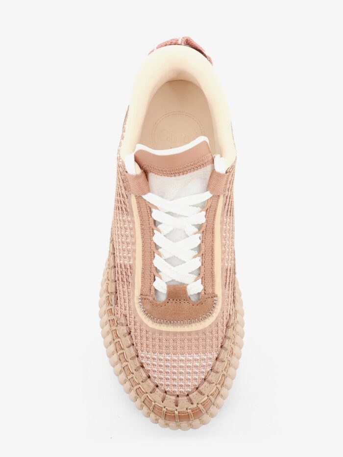 CHLOE' Nama Low-top Sneakers In Mesh With Suede Inserts