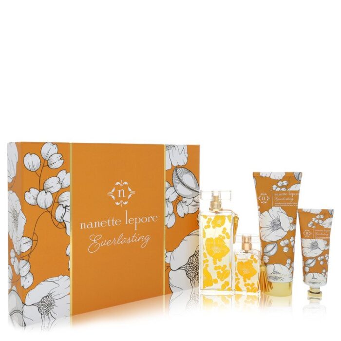 Nanette Lepore Everlasting By Nanette Lepore - Gift Set -- 3.4 Oz Eau De Parfum Spray + .68 Oz Eau De Parfum Spray + 6.8 Oz Body Lotion + 2.5 Oz Hand Lotion - Image 1