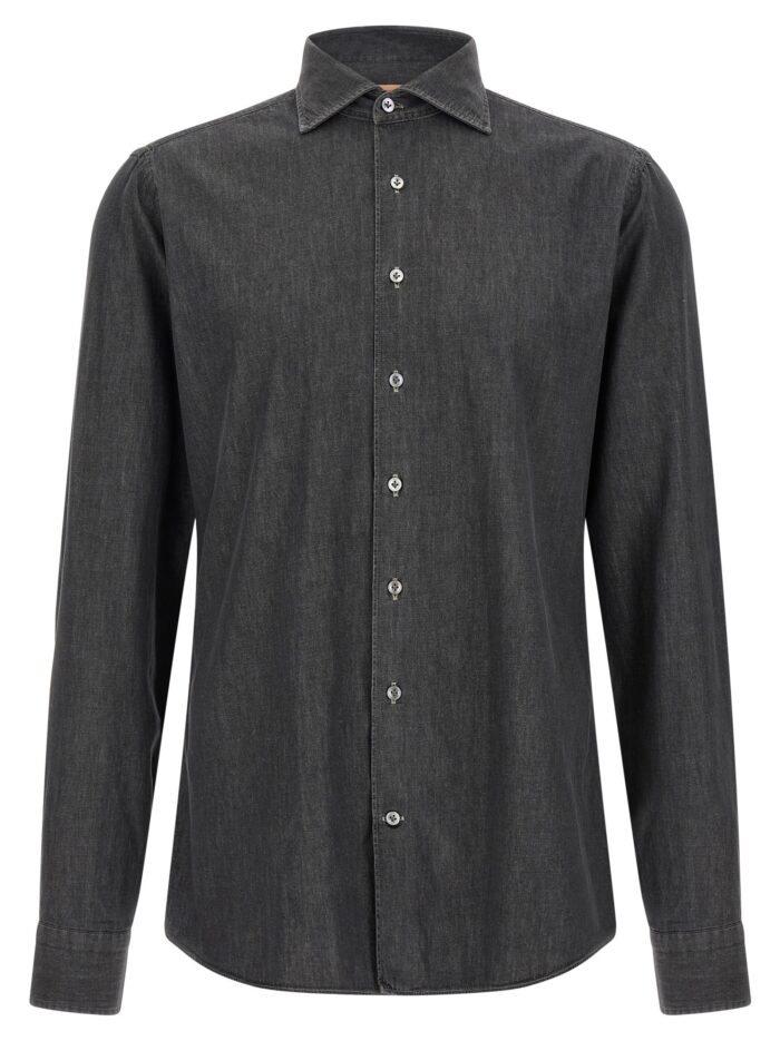 borriello 'napoli' denim shirt BORRIELLO 'Napoli' Denim Shirt