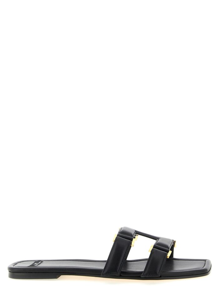 elisabetta franchi nappa leather sandals Elisabetta Franchi Nappa Leather Sandals