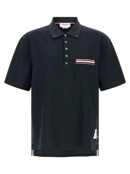 THOM BROWNE 'Nastro RWB' Polo Shirt