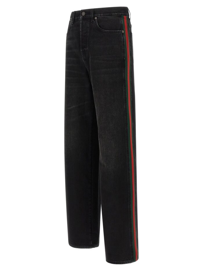 Gucci 'Nastro Web' Baggy Jeans