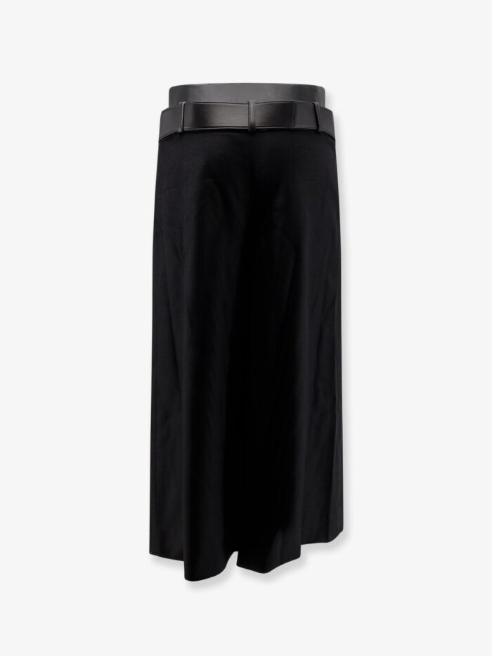 R2w Nayla Pleated Wool Trousers Skirt