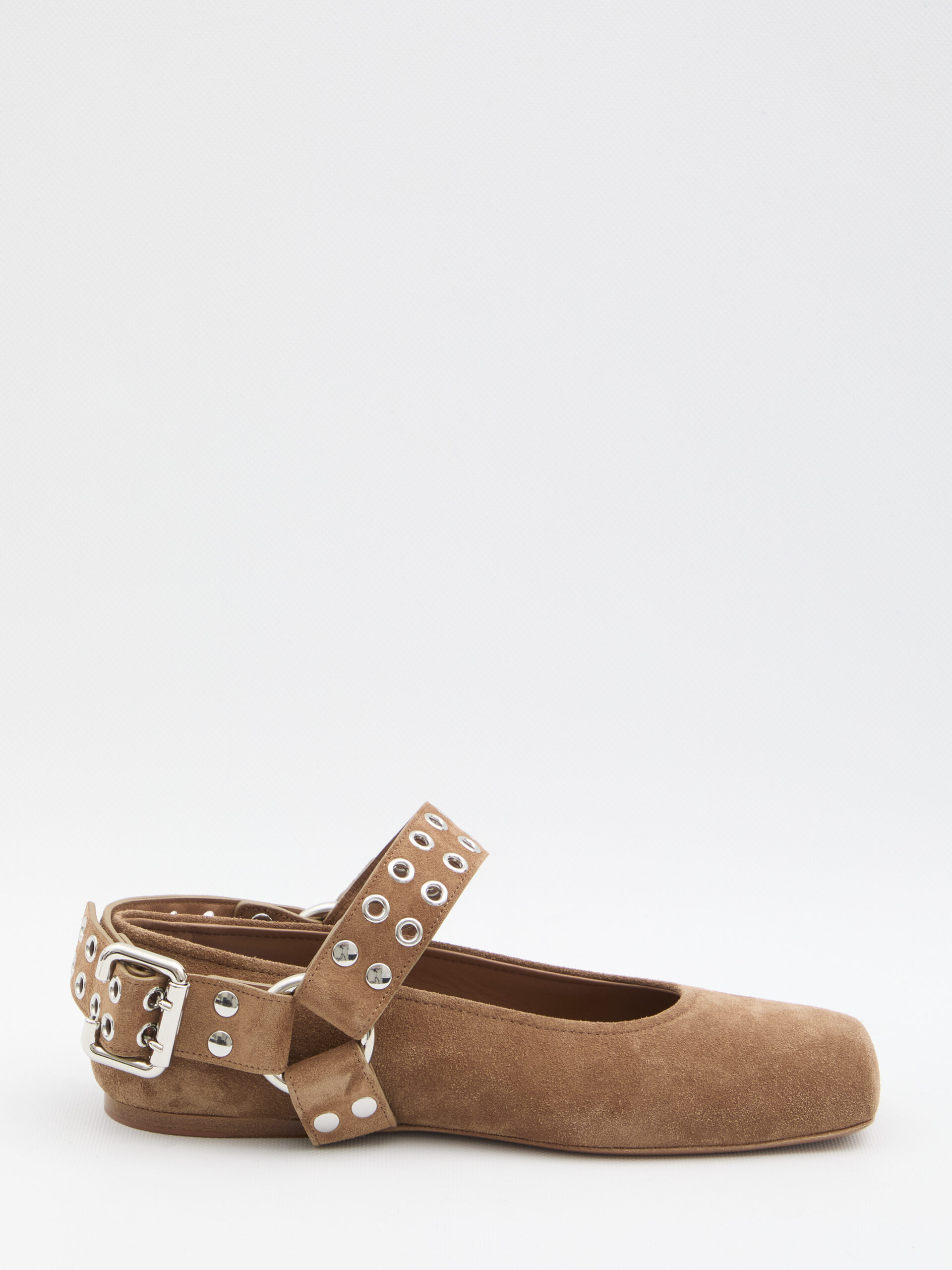 Alaia Suede ballet flats