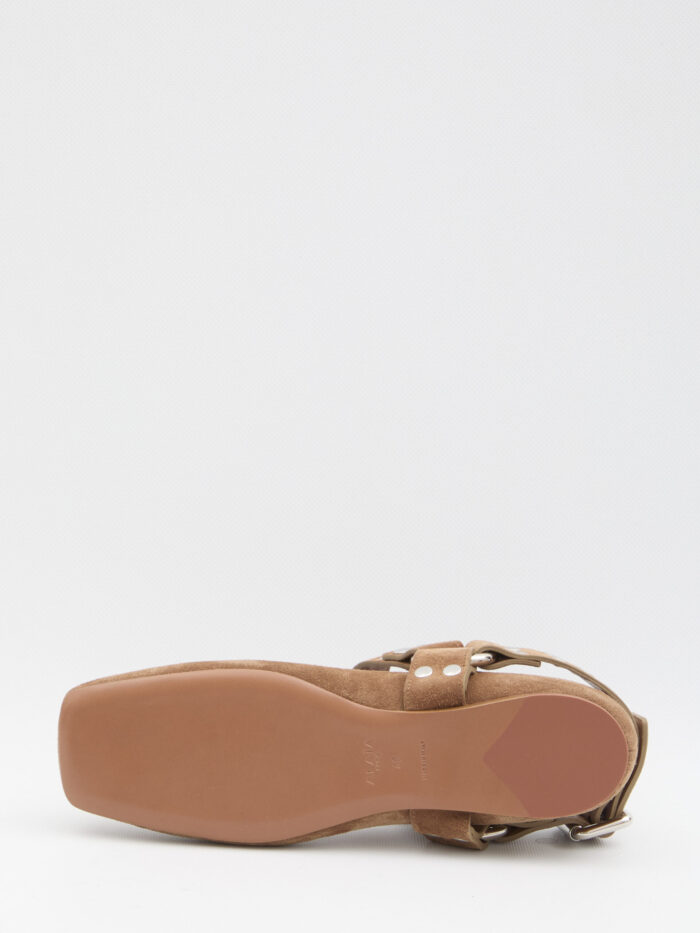 Alaia Suede ballet flats