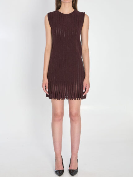 Alaia Striped knit dress