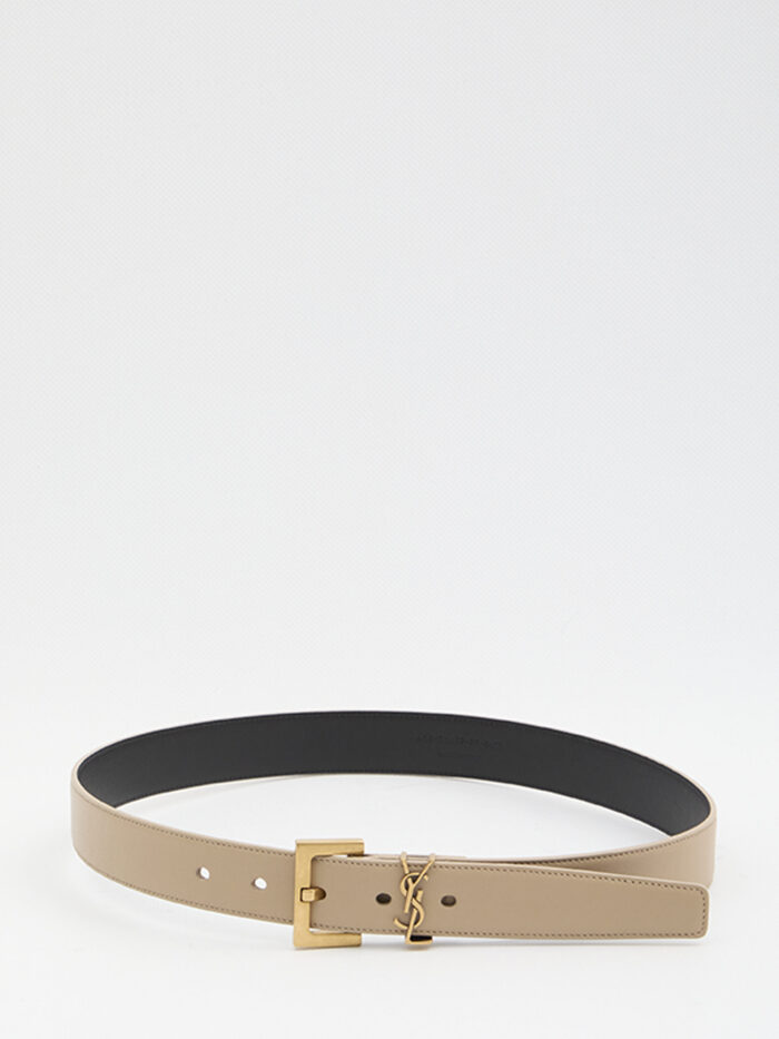 Saint Laurent Cassandre belt with square buckle