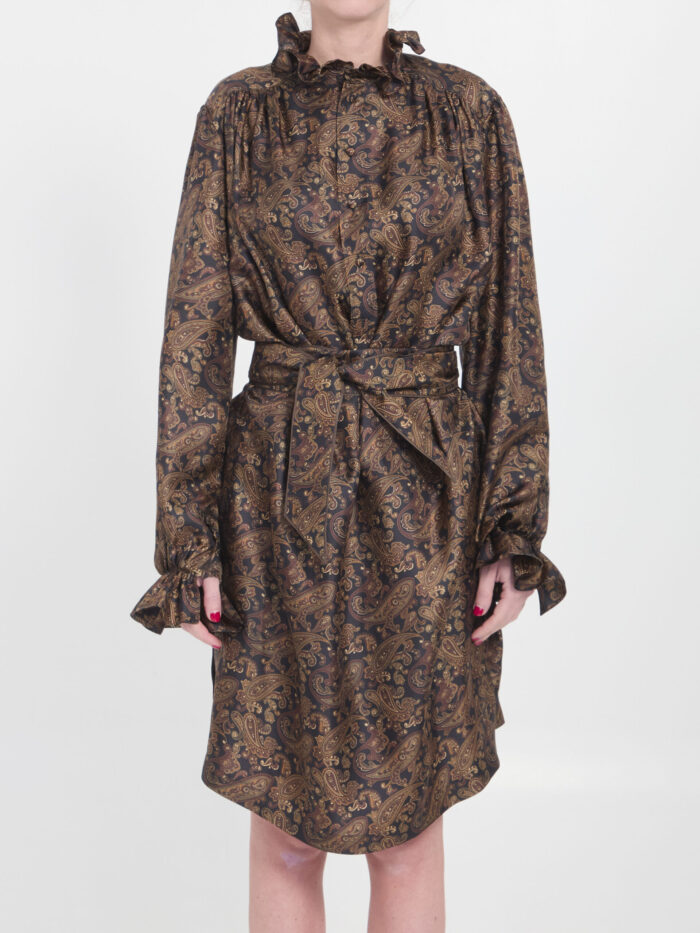 saint laurent paisly dress Saint Laurent Paisly dress