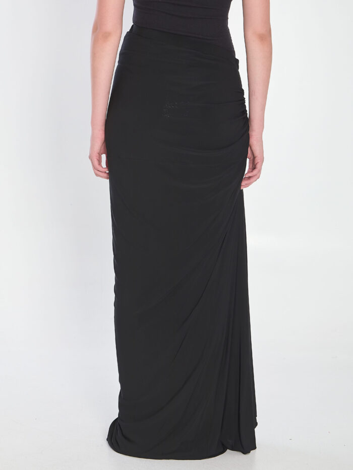Alaia Maxi draped jersey dress
