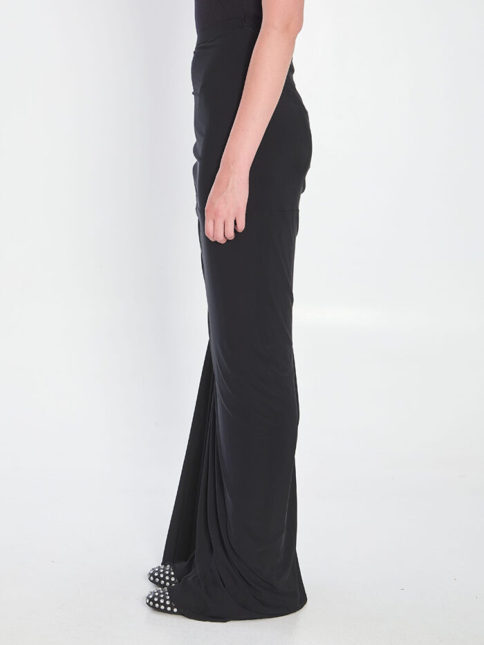 Alaia Maxi draped jersey dress