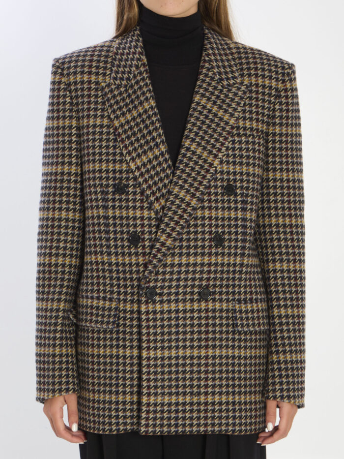 saint laurent checked wool jacket Saint Laurent Checked wool jacket