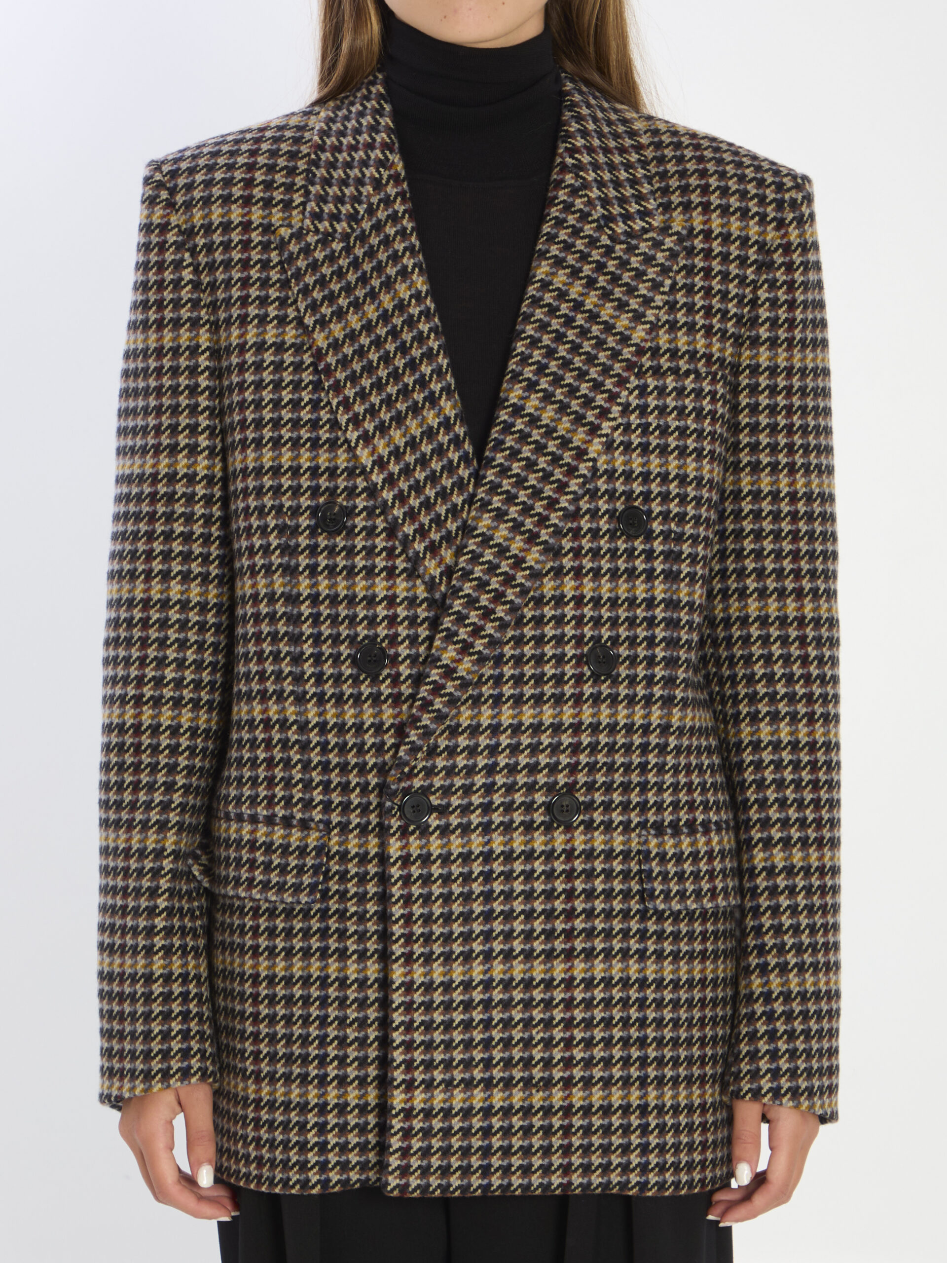 Saint Laurent Checked wool jacket