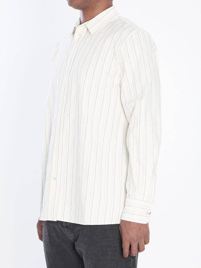 Saint Laurent Cassandre shirt in striped cotton