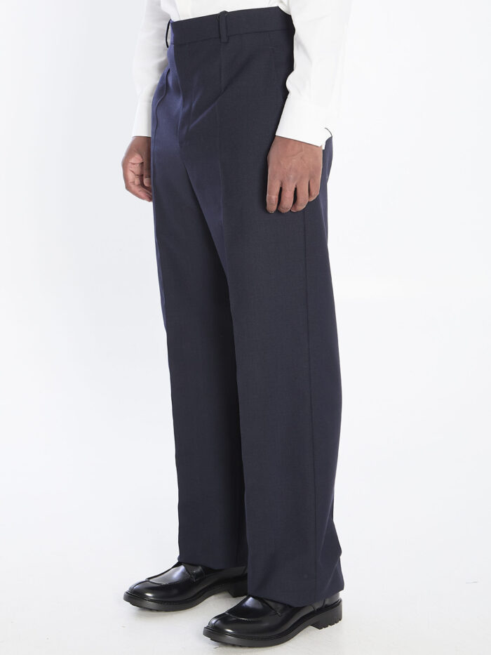Saint Laurent Chiné wool trousers