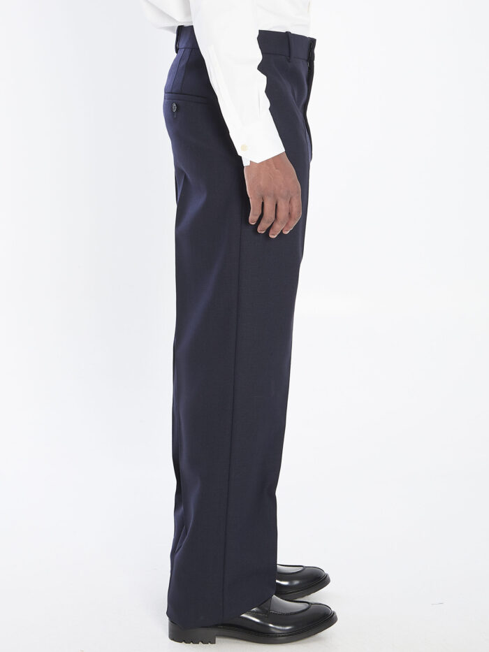Saint Laurent Chiné wool trousers