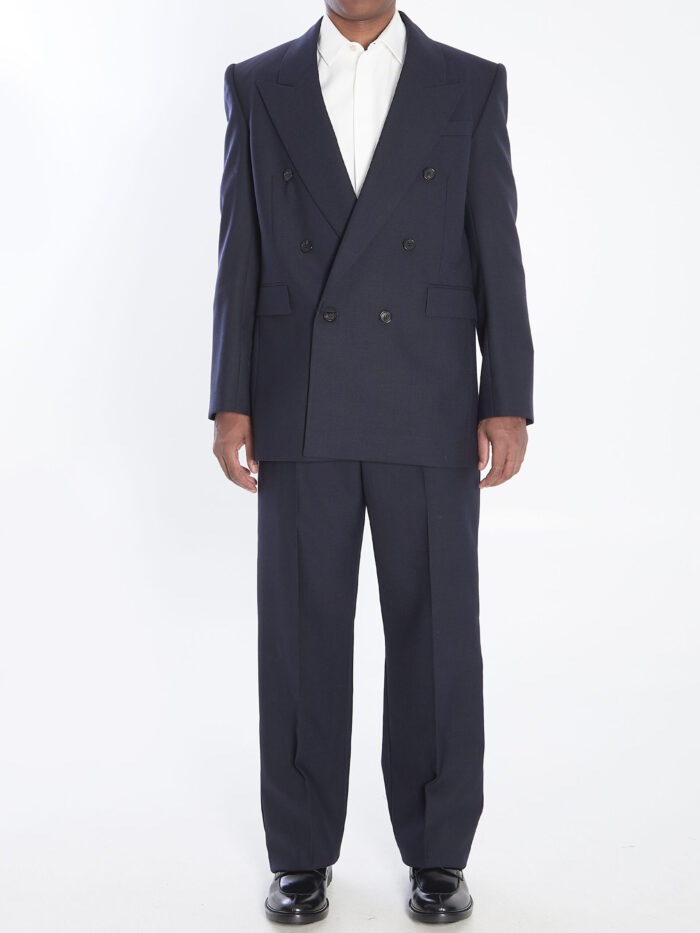 Saint Laurent Chiné wool trousers