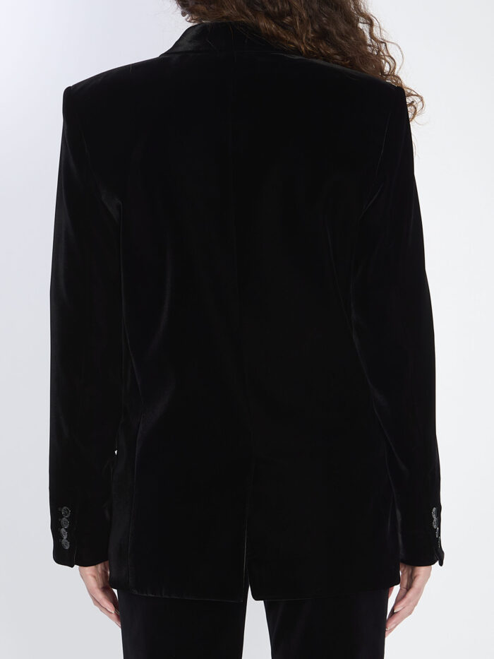 Saint Laurent Cassandre jacket in velvet