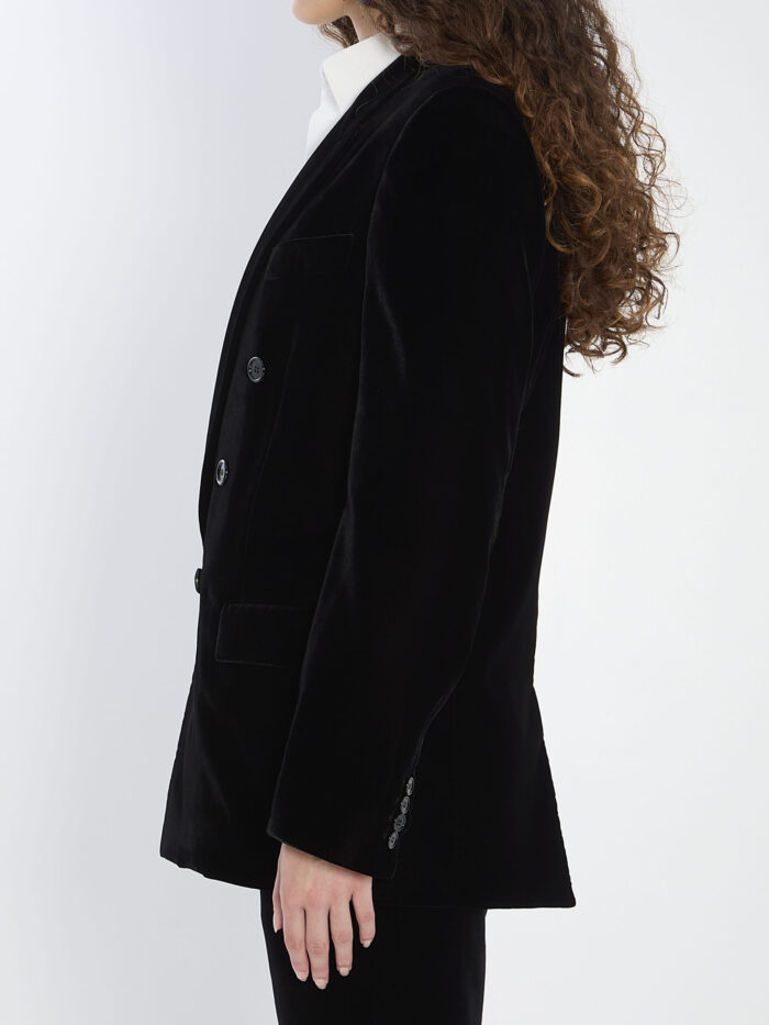 Saint Laurent Cassandre jacket in velvet