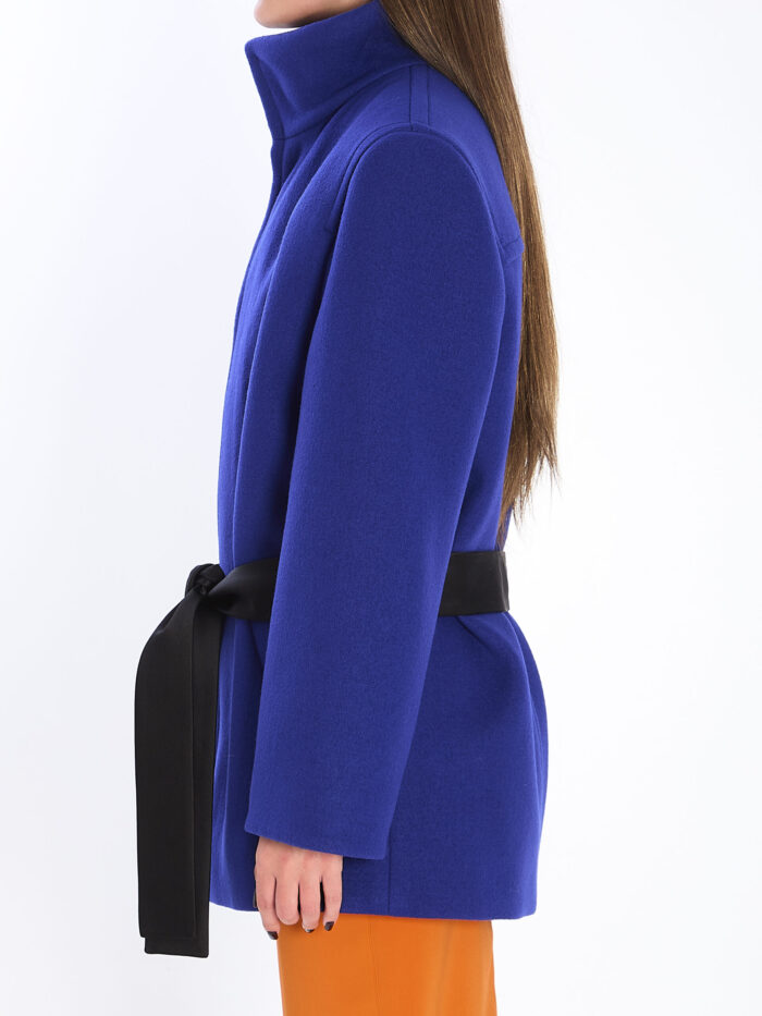 Saint Laurent Boxy belted coat in wool